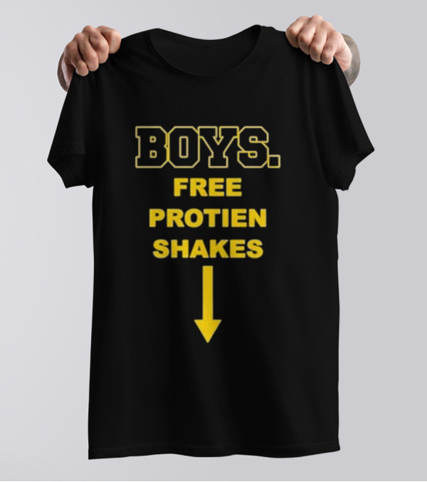 Lustrdustr Boys Free Protein Shakes Boys Free Protien Shakes T-Shirt