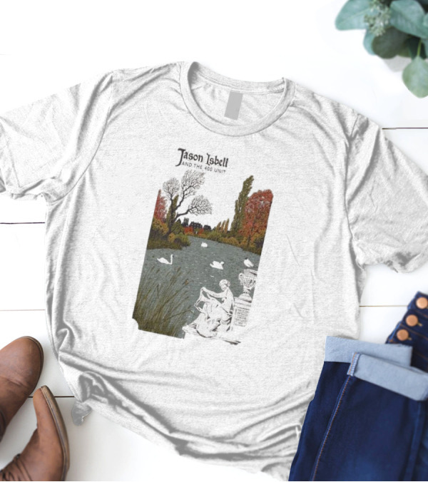 Jason Isbell And The 400 Unit November 25 2024 Eventim Apollo London UK Scenic Artwork With Swans T-Shirt