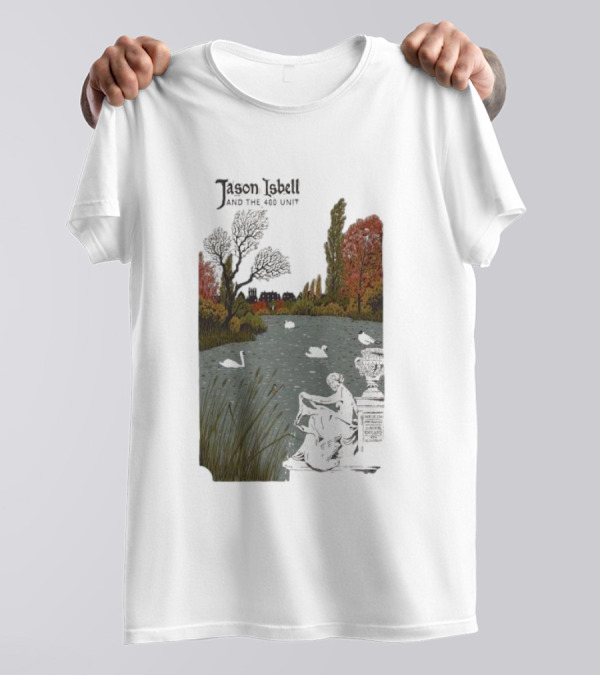 Jason Isbell And The 400 Unit November 25 2024 Eventim Apollo London UK Scenic Artwork With Swans T-Shirt