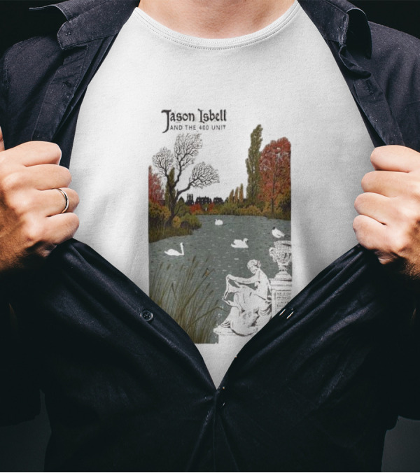 Jason Isbell And The 400 Unit November 25 2024 Eventim Apollo London UK Scenic Artwork With Swans T-Shirt
