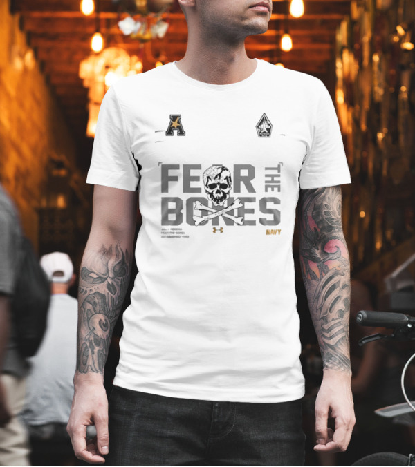 Navy Midshipmen X Jolly Rogers Fear The Bones T-Shirt