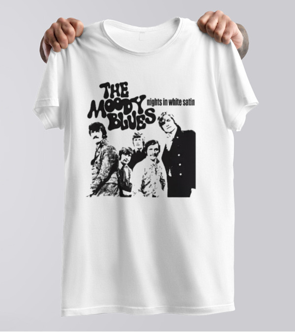The Moody Blues Nights In White Satin Vintage Band Photo T-Shirt