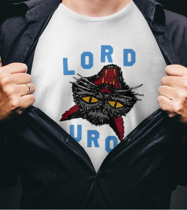 LORD HURON Upside Down Cat T-Shirt