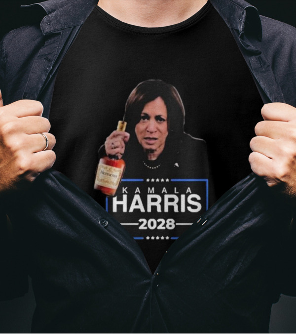 Kamala Harris 2028 Hennessy Luke Rudkowski T-Shirt