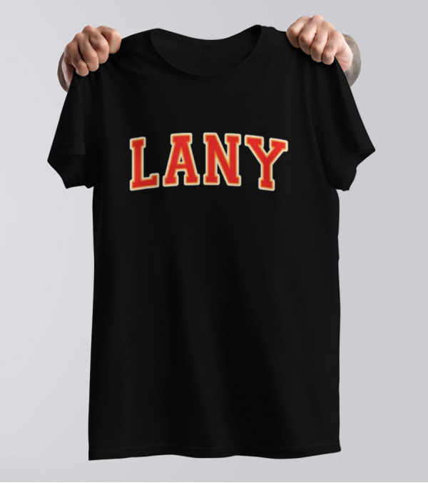 Lany Varsity Bold Red Text Classic T-Shirt