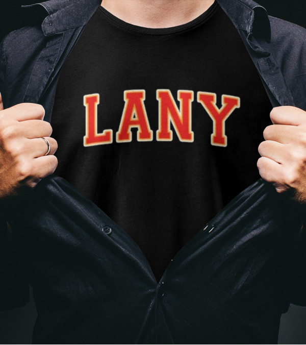 Lany Varsity Bold Red Text Classic T-Shirt