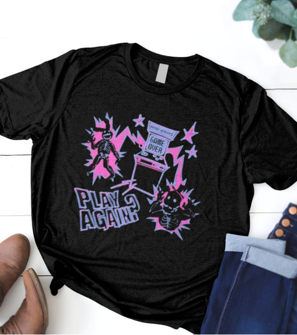 Shadow Freddy And Shadow Bonnie Game Over Play Again? T-Shirt