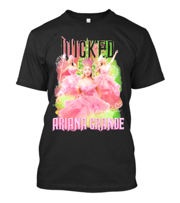 Wicked Musical Ariana Grande Pink Dress Signature T-Shirt