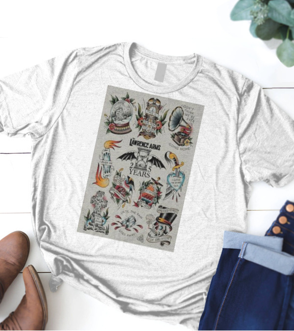 Lawrence Arms 25 Years Tour I Guess We’re Never Going Home Until The Pain For Oblivion T-Shirt