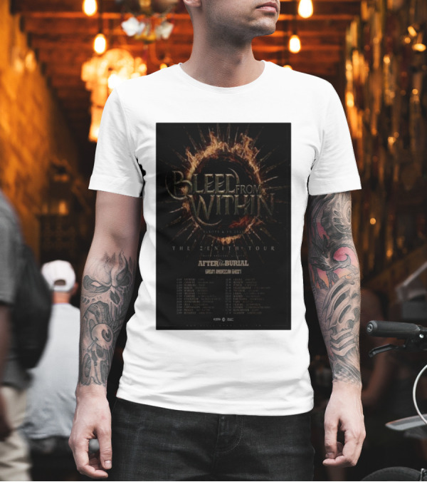 Bleed From Within Europe And UK 2025 The Fracture Tour Featuring After The Burial And Guests T-Shirt