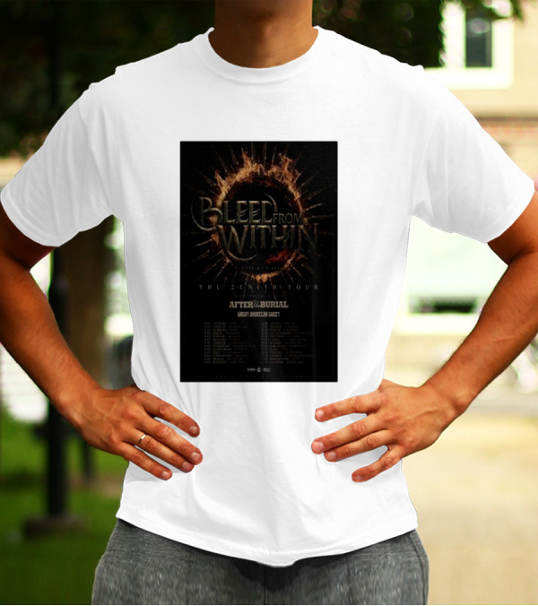 Bleed From Within Europe And UK 2025 The Fracture Tour Featuring After The Burial And Guests T-Shirt