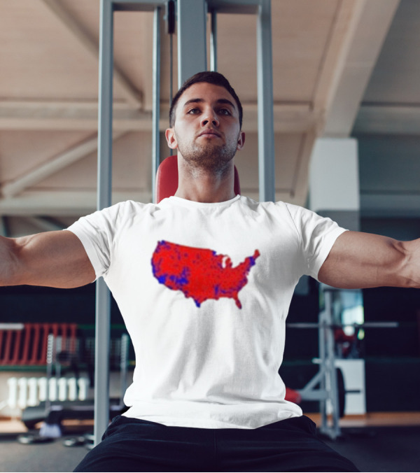 Brett Cooper Mandate Map USA Red And Blue Election T-Shirt