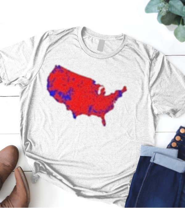 Brett Cooper Mandate Map USA Red And Blue Election T-Shirt