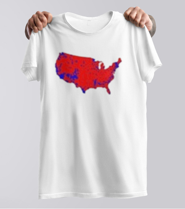 Brett Cooper Mandate Map USA Red And Blue Election T-Shirt