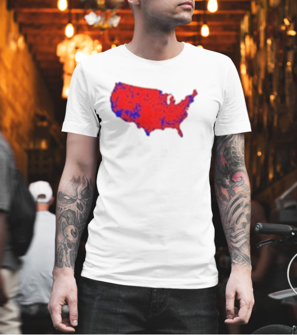 Brett Cooper Mandate Map USA Red And Blue Election T-Shirt