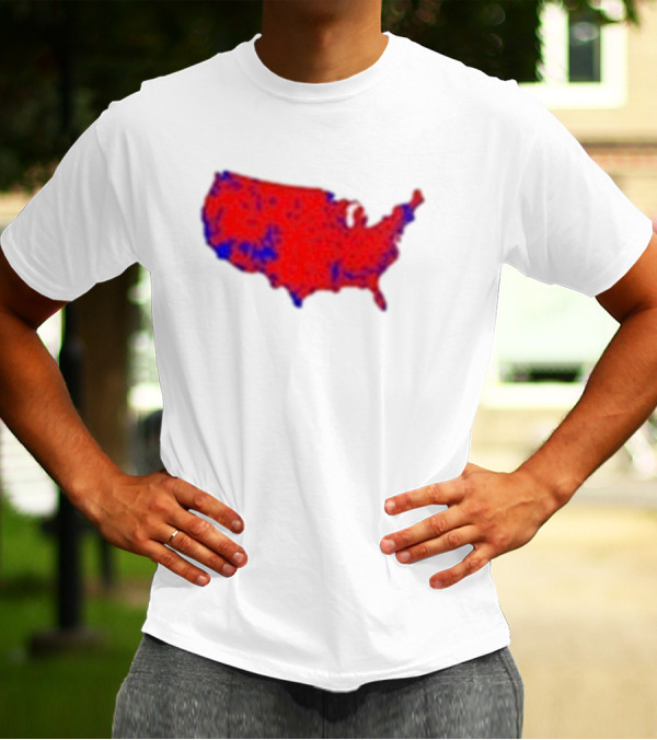 Brett Cooper Mandate Map USA Red And Blue Election T-Shirt