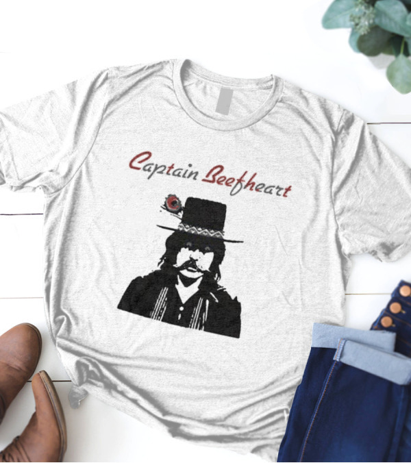 Captain Beefheart Iconic Hat And Mustache T-Shirt