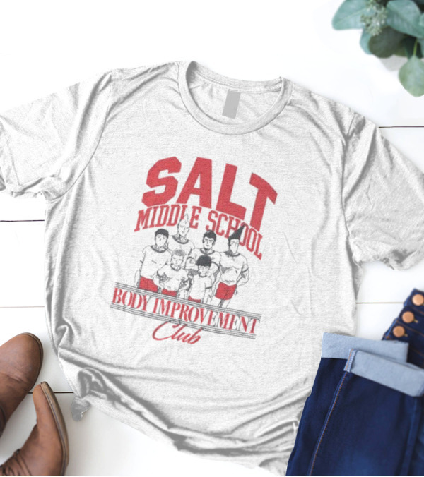 Salt Middle School Body Improvement Club Mob Psycho 100 Anime Character Reference T-Shirt
