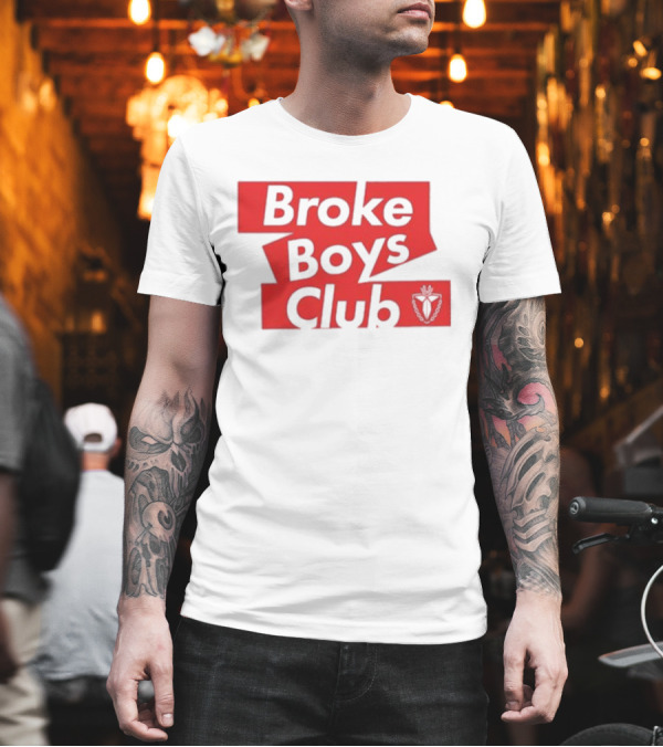 Terroriser Broke Boys Club Logo Red White Crest T-Shirt