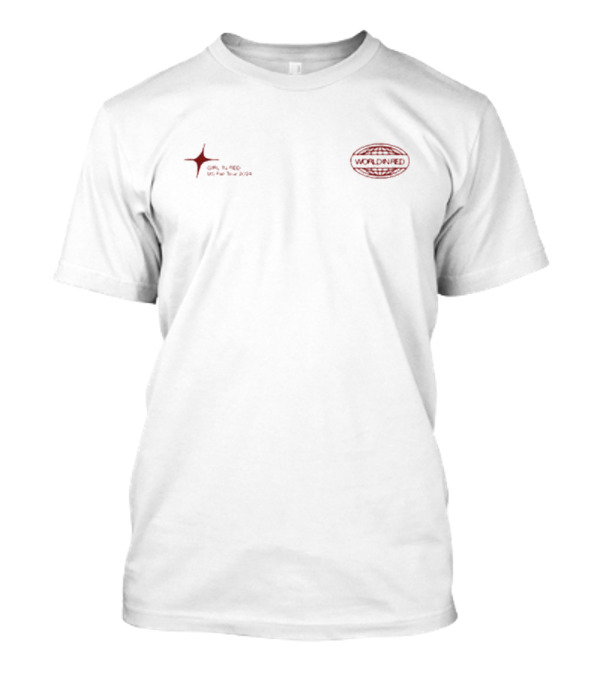 World In Red Girl In Red US Fall Tour T-Shirt