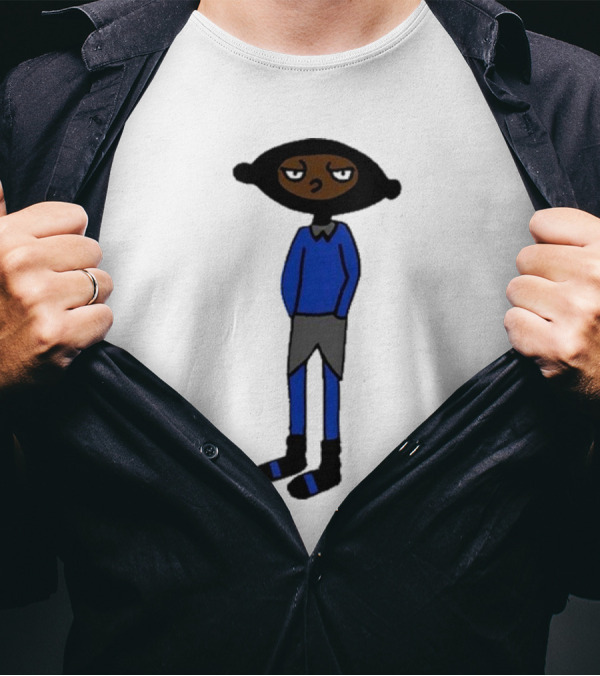 Yuno Miles Stay Calm Blue Outfit Cartoon Character T-Shirt
