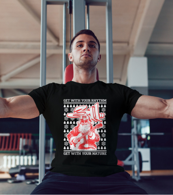 311 Santa Get With Your Rhythm Nature Holiday T-Shirt