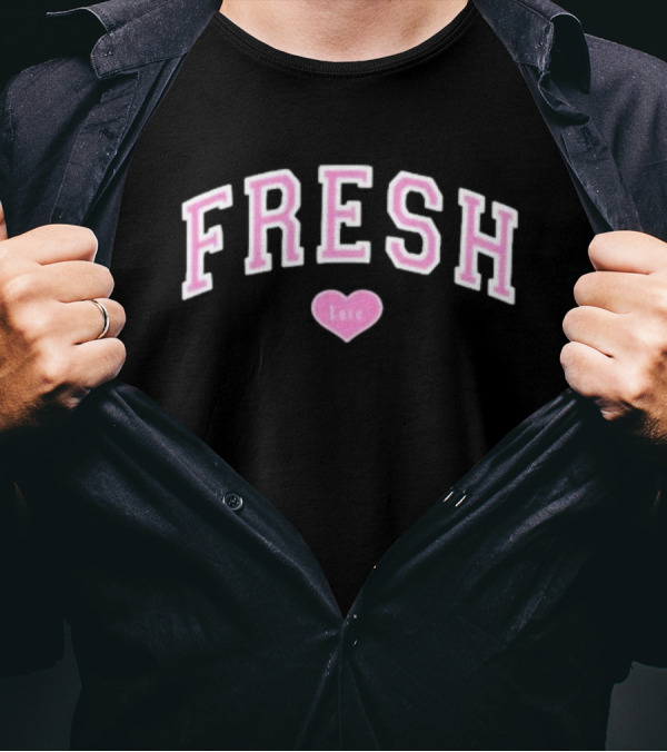 Freshlove Purple Varsity Fresh Love Heart T-Shirt