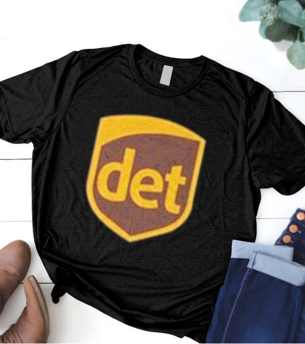Amon-Ra Wearing Det Saint Brown Football T-Shirt