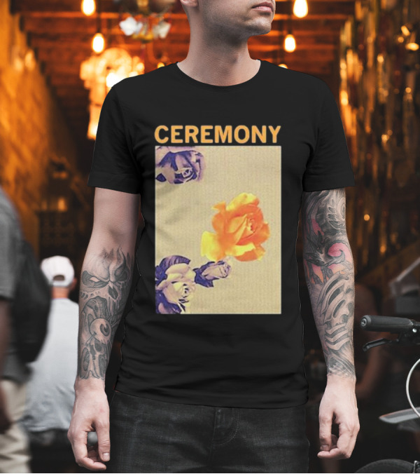 CEREMONY Yellow And Purple Roses T-Shirt