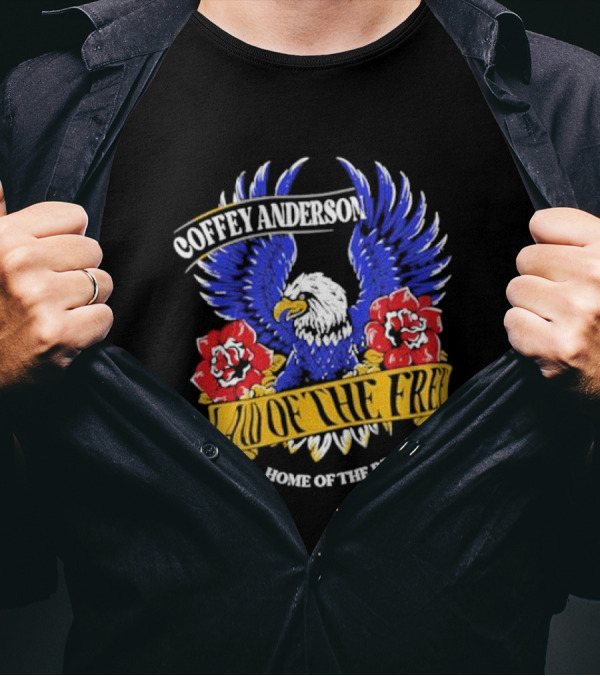 Coffey Anderson Land Of The Free Home Of The Brave Eagle Roses T-Shirt