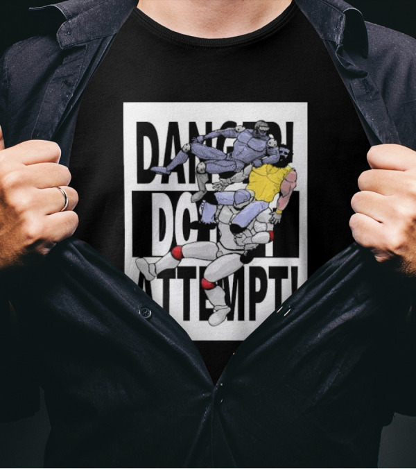 DANGER DO NOT ATTEMPT PRO WRESTLING ROBOT FIGHTERS T-Shirt