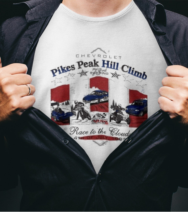 Chevrolet Pikes Peak Hill Climb Race To The Clouds 4th Of July 1995 T-Shirt