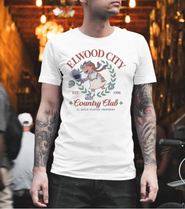ELWOOD CITY COUNTRY CLUB EST. 1996 21 GOLD PLATED TROPHIES T-Shirt