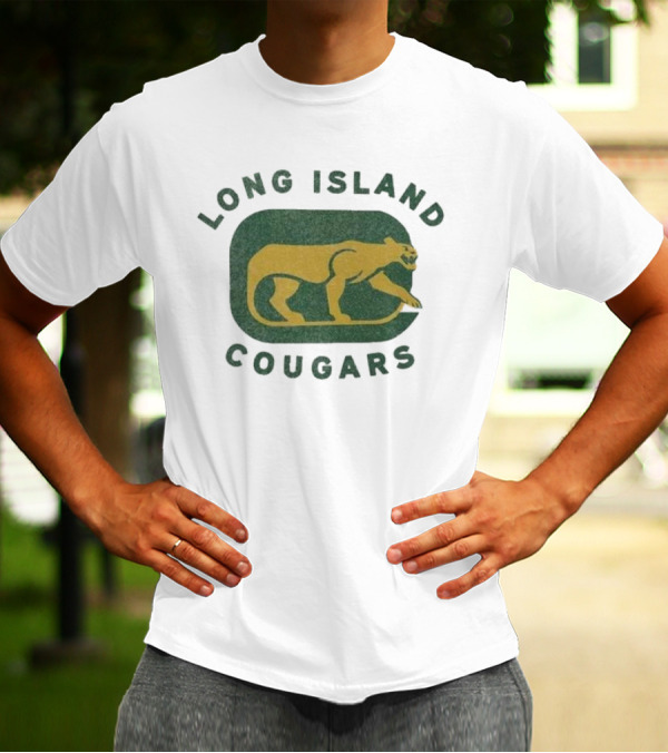 Long Island Cougars New York Hockey Team Iconic T-Shirt