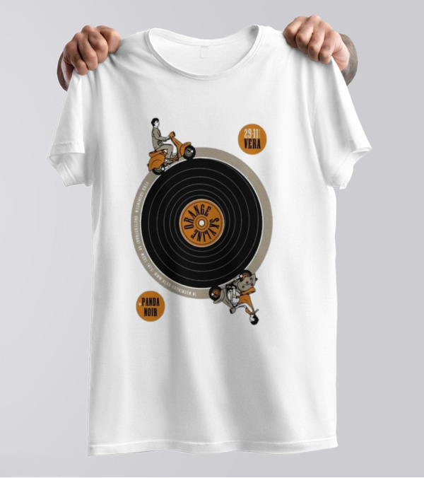 Orange Skyline Vera Groningen Netherlands 29 Nov 2024 Tour Panda Noir T-Shirt