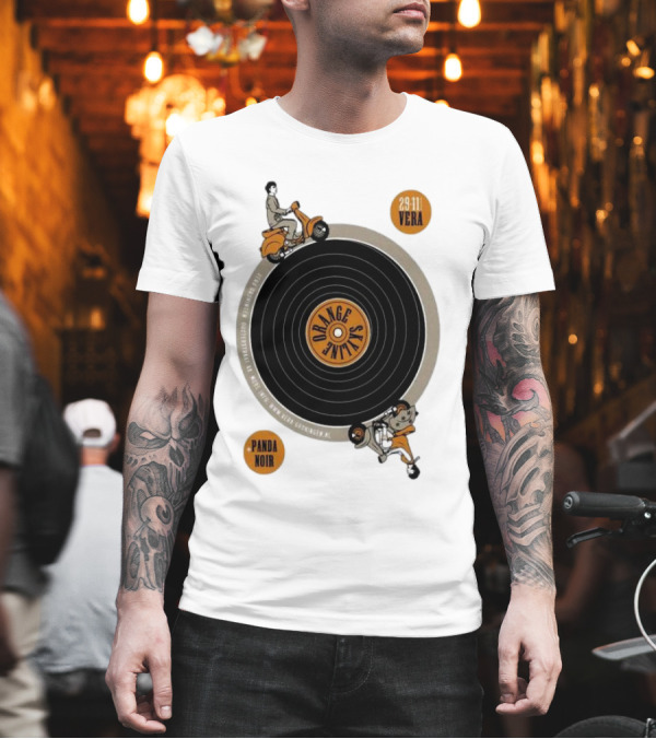 Orange Skyline Vera Groningen Netherlands 29 Nov 2024 Tour Panda Noir T-Shirt