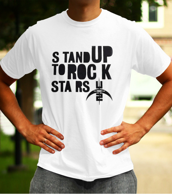 U2 360 Degree Tour 2009 Stand Up To Rock Stars T-Shirt