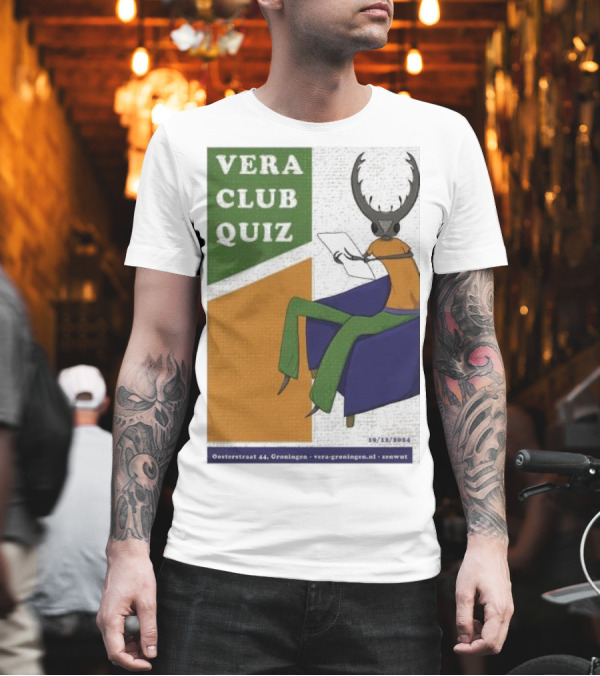 Vera Club Quiz Groningen Netherlands December 19 2024 Oosterstraat 44 Vera-Groningen.nl Seawut T-Shirt