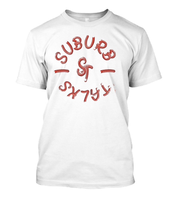Suburb Talks Candy Cane Logo Circular T-Shirt