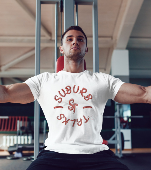 Suburb Talks Candy Cane Logo Circular T-Shirt