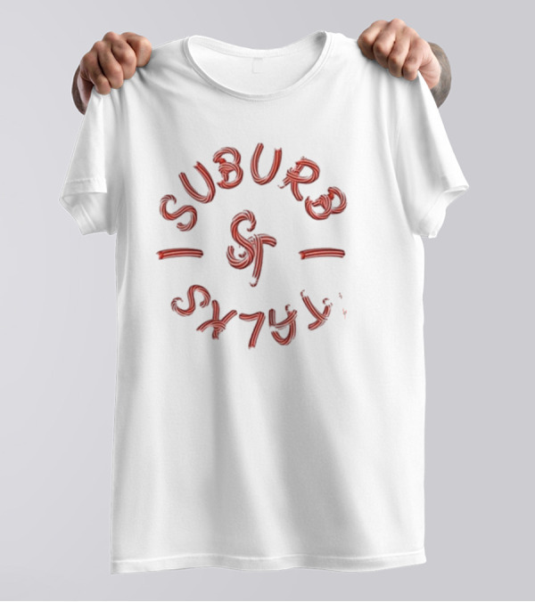 Suburb Talks Candy Cane Logo Circular T-Shirt