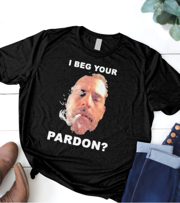 I Beg Your Pardon? Smoking Face Image T-Shirt