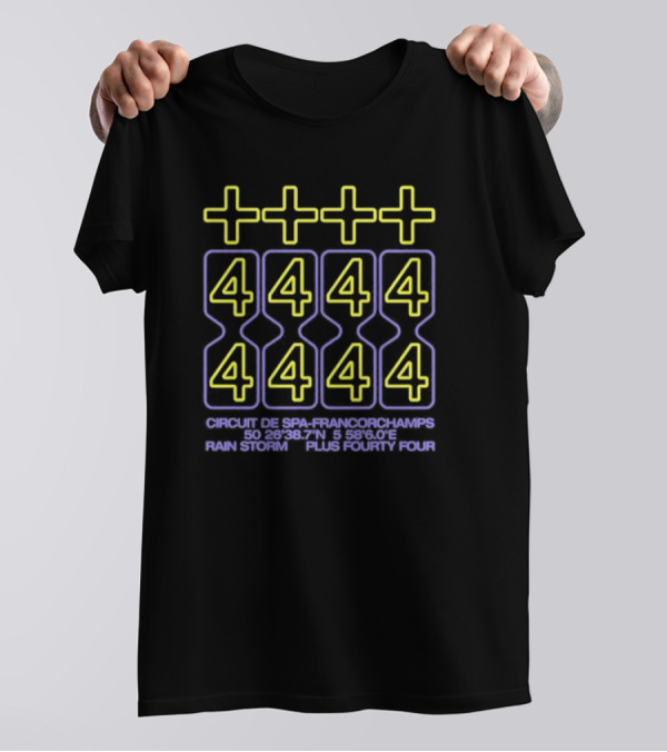 Lewis Hamilton Circuit De Spa-Francorchamps Rain Storm Plus Forty Four T-Shirt