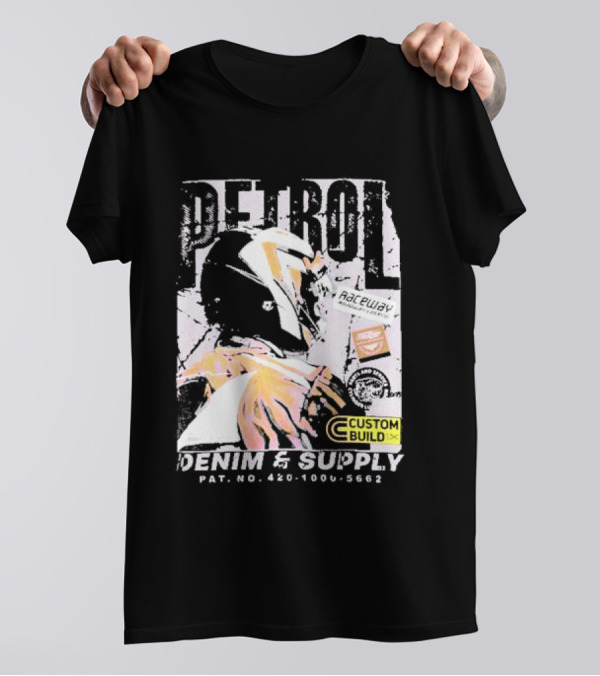 PETROL Raceway Custom Build Denim And Supply CVC Jersey Fabric 164951-U T-Shirt