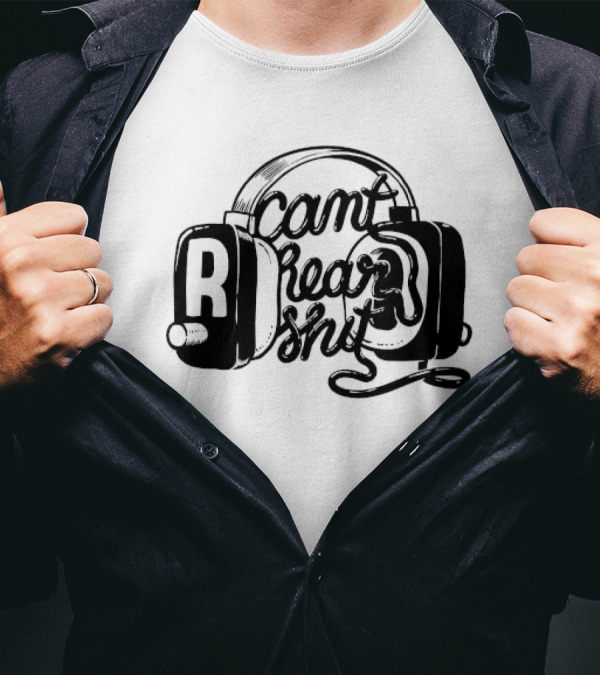 Can't Hear Shit DJ Westbam Headphone T-Shirt