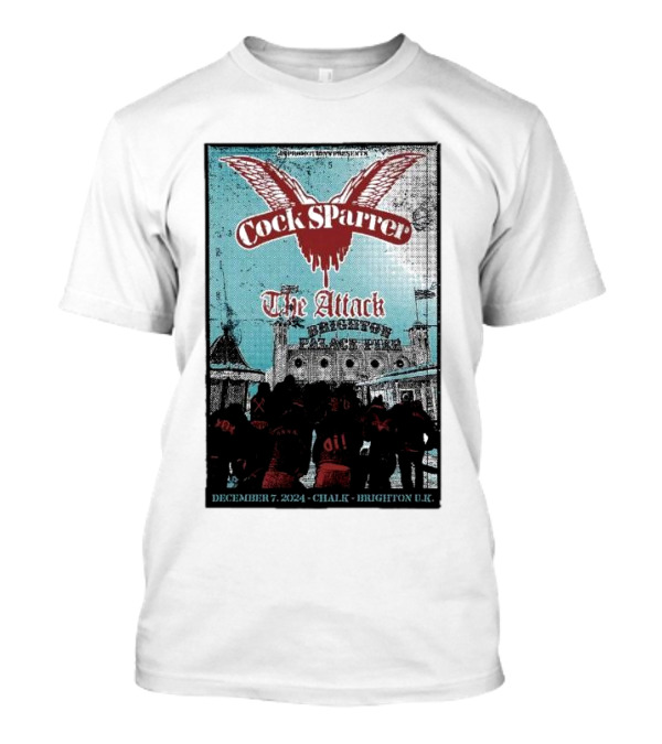 Cock Sparrer The Attack Brighton Chalk December 7 T-Shirt