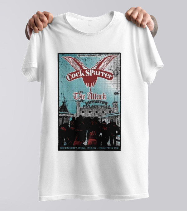 Cock Sparrer The Attack Brighton Chalk December 7 T-Shirt