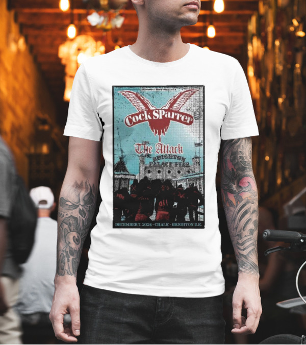 Cock Sparrer The Attack Brighton Chalk December 7 T-Shirt
