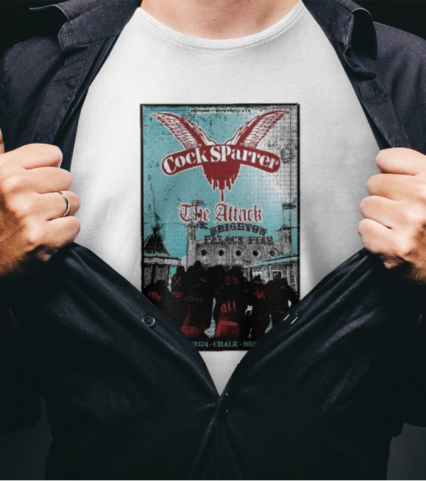 Cock Sparrer The Attack Brighton Chalk December 7 T-Shirt