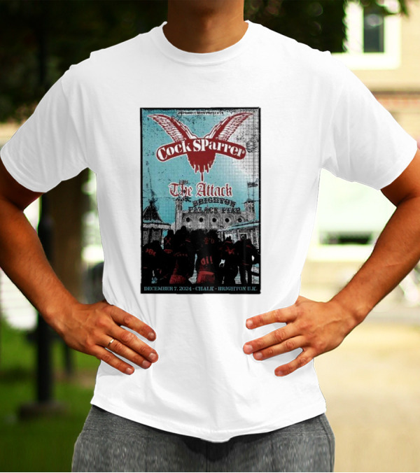 Cock Sparrer The Attack Brighton Chalk December 7 T-Shirt